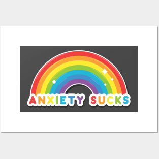 Anxiety Sucks Posters and Art